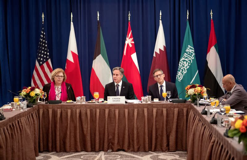 U.S. Secretary of State Antony Blinken attends breakfast with the Foreign Ministers of the Gulf Cooperation Council Nations, in New York