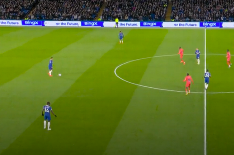 Chelsea's setup against Everton