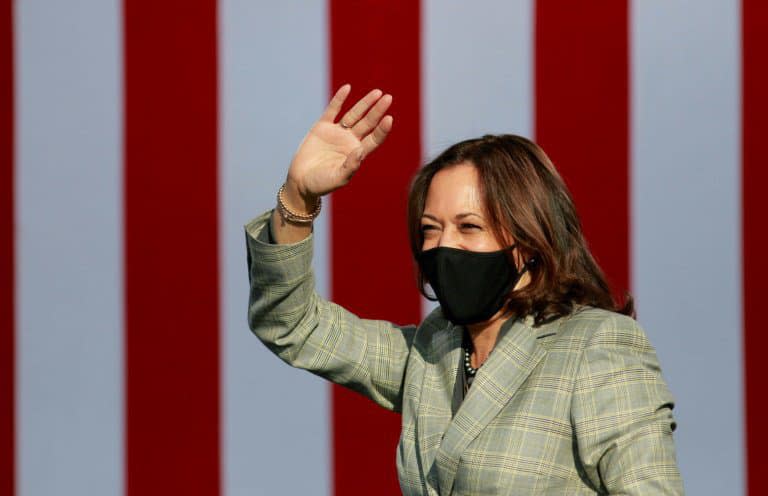 La sénatrice démocrate américaine Kamala Harris, à Las Vegas, le 15 octobre 2020 - Ronda Churchill © 2019 AFP