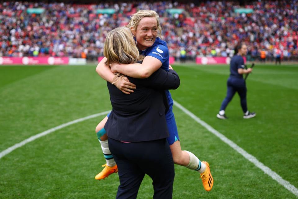 Chelsea and Hayes are looking to return to Wembley for the FA Cup final (The FA via Getty Images)