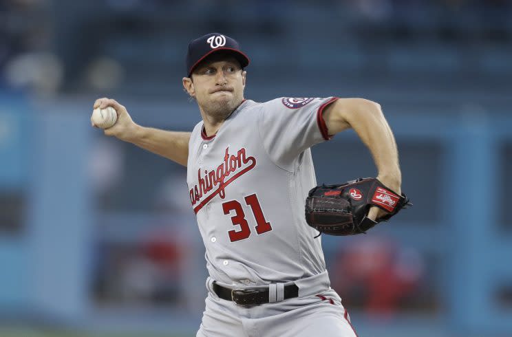 Max Scherzer doesn't have a problem pitching angry. (AP Photo)