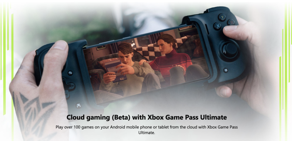 Microsoft's Xbox Game Pass Ultimate includes access to the company's xCloud cloud gaming platform. (Image: Microsoft)