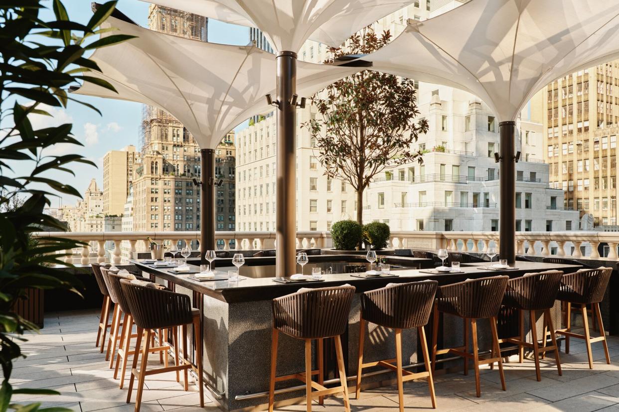 The Garden Terrace bar of Aman New York