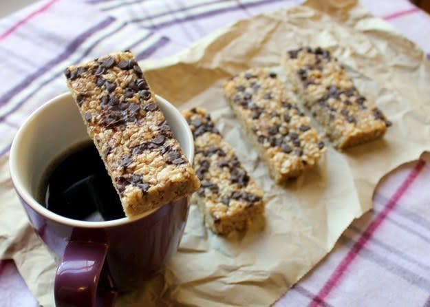 Peanut Butter Chocolate Chip Chewy Granola Bars