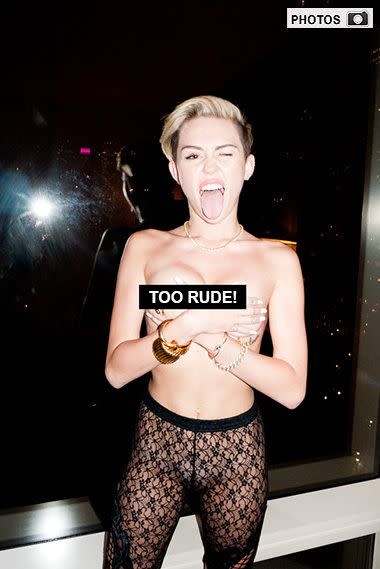 <b>GALLERY:</b> Miley Cyrus's Racy New Photo Shoot