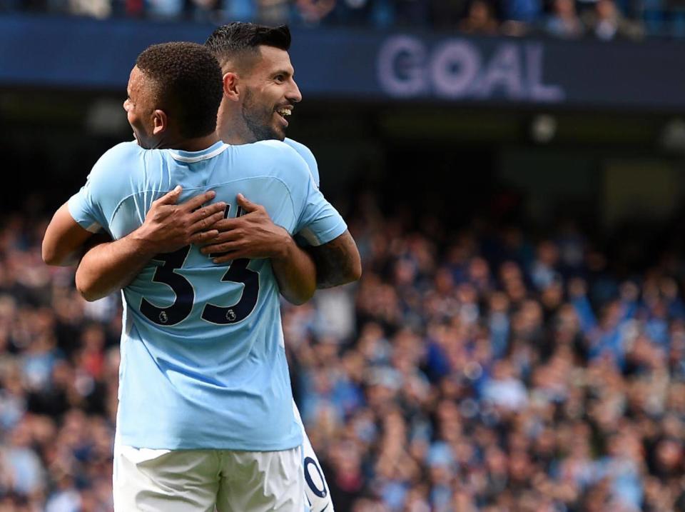 Pep Guardiola explains why Sergio Aguero and Gabriel Jesus can't play together for Manchester City