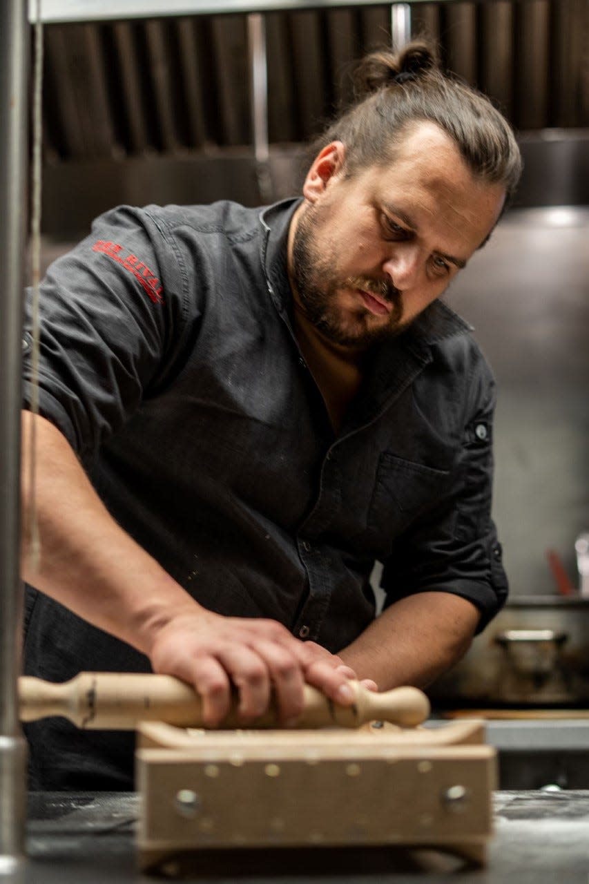 Brian Cripps is the executive chef at Tre Rivali, the restaurant inside the Kimpton Journeyman Hotel.