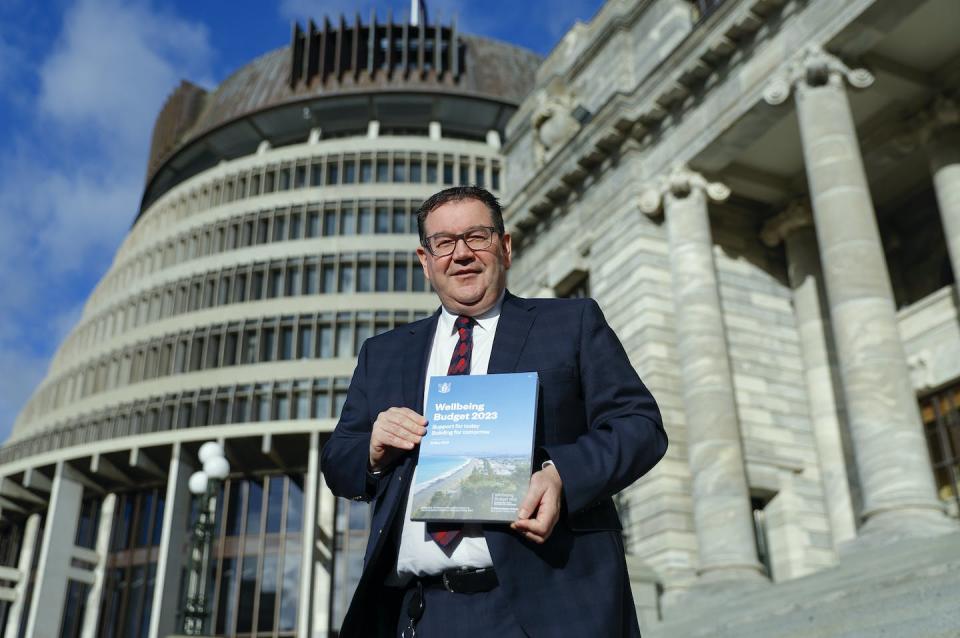 Minister of Finance Grant Robertson delivers his fifth Wellbeing Budget. Getty Images