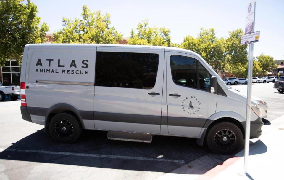 Pictured is the Atlas Animal Rescue van.