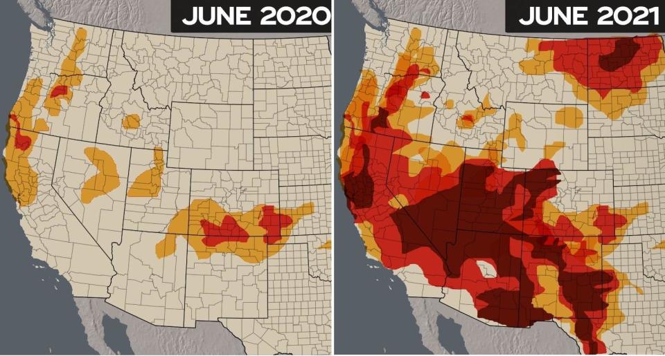  / Credit: CBS News and US Drought Monitor