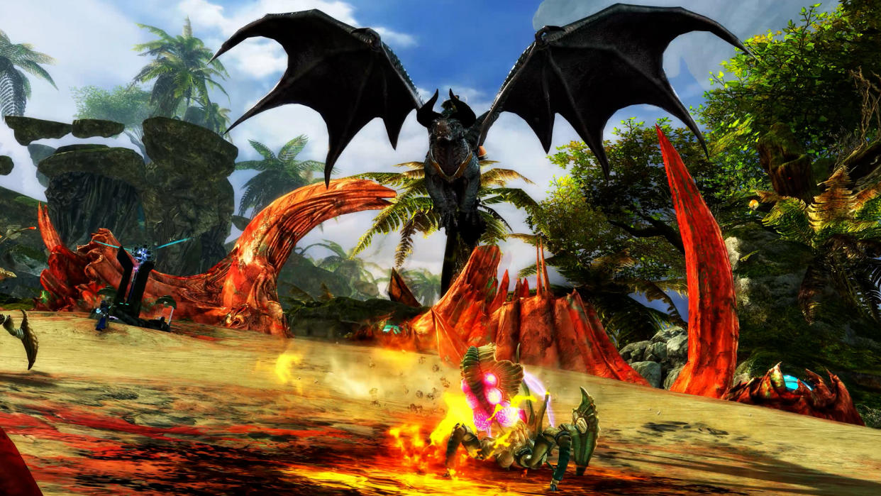  A Skyscale attacking a chak. 