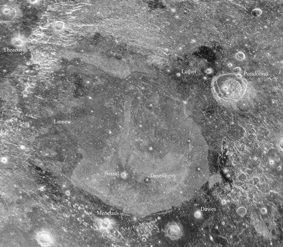This image reveals previously hidden features around an area known as Mare Serenitatis, or the Sea of Serenity, which is near the Apollo 17 landing site.