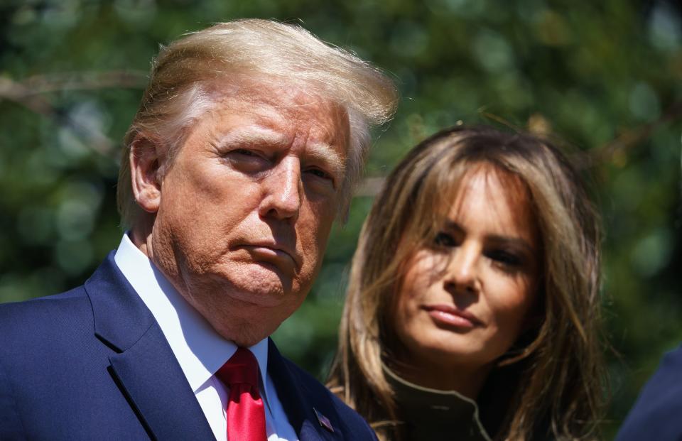 President Donald Trump sent a birthday message to wife Melania as she turns 50. (Photo: MANDEL NGAN / AFP) (Photo by MANDEL NGAN/AFP via Getty Images)
