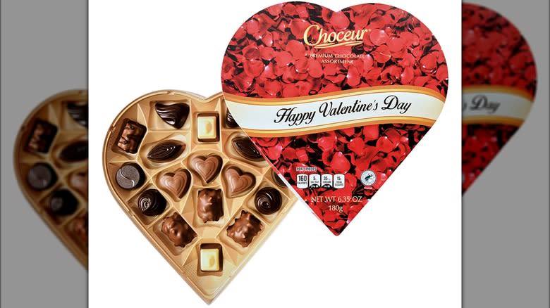 heart-shaped box of chocolates
