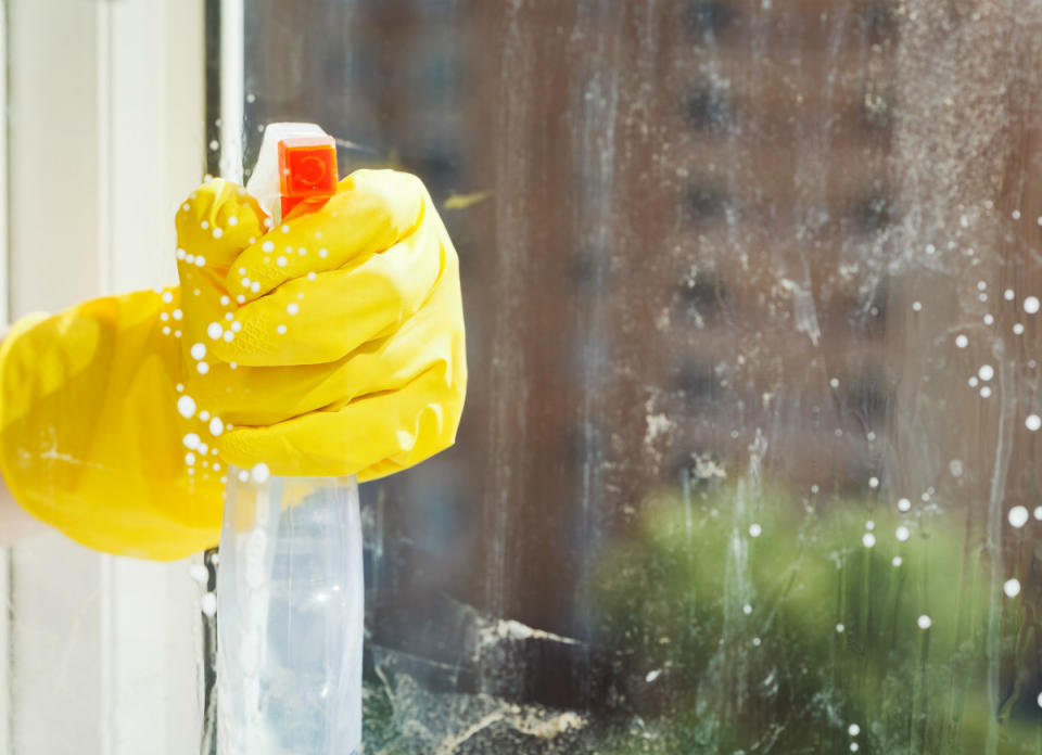 <body> <p>Cross store-bought <a rel="nofollow noopener" href=" http://www.bobvila.com/articles/homemade-window-cleaner/#.VrkqFGQrIy4?bv=yahoo" target="_blank" data-ylk="slk:window cleaner;elm:context_link;itc:0;sec:content-canvas" class="link ">window cleaner</a> off your shopping list and make your own with items already in your home. Mix 1/4 cup of vinegar and 1/4 cup of rubbing alcohol with 2 cups of water. Pour the mixture into a spray bottle, shake it well, and use it just like any other glass cleaner. For an fresh scent, add about 10 drops of essential oils.</p> <p><strong>Related: <a rel="nofollow noopener" href=" http://www.bobvila.com/slideshow/9-potent-cleaners-you-didn-t-know-you-had-47992?bv=yahoo" target="_blank" data-ylk="slk:9 Potent Cleaners You Didn't Know You Had;elm:context_link;itc:0;sec:content-canvas" class="link ">9 Potent Cleaners You Didn't Know You Had</a> </strong> </p> </body>