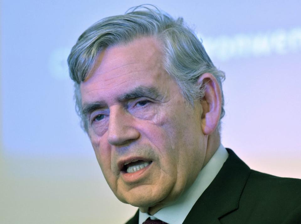 Former prime minister Gordon Brown said ‘the only thing that Putin understands is strength’ (Nick Ansell/PA) (PA Wire)