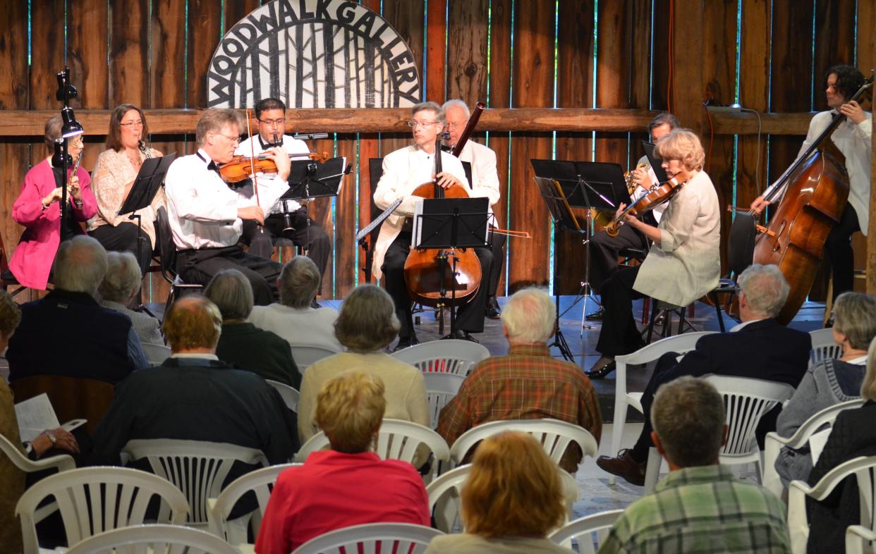 Midsummer's Music plays one of its intimate chamber music concerts at Woodwalk Gallery in Egg Harbor. Tickets go on sale to the public April 1 for Midsummer's 2023 season, which runs from June 14 to Sept. 4.