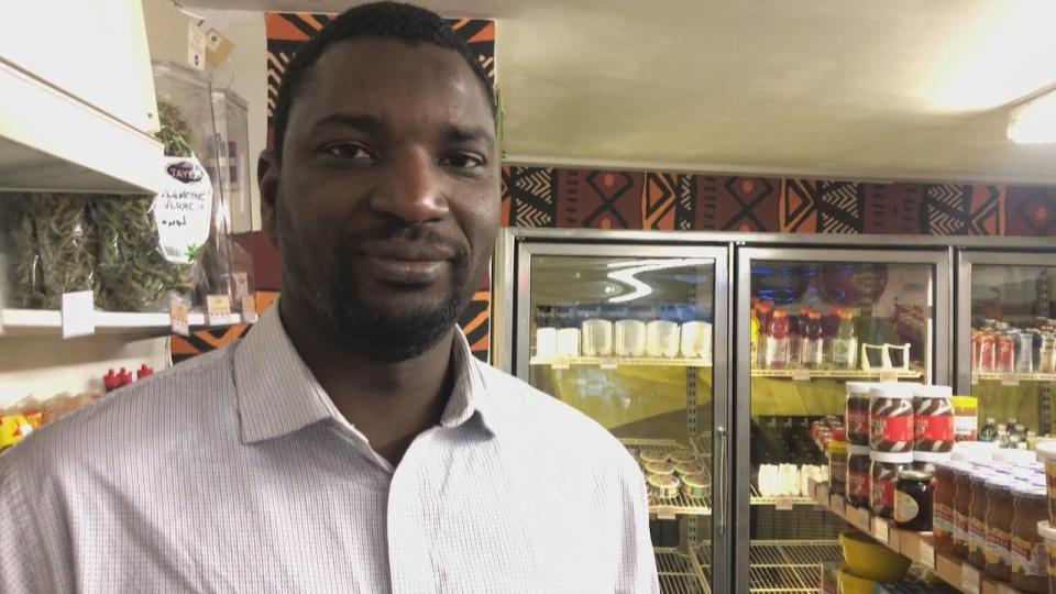 Navel Sarr opened Mama Africa restaurant and grocery in April. He supplies ingredients from all over the world.