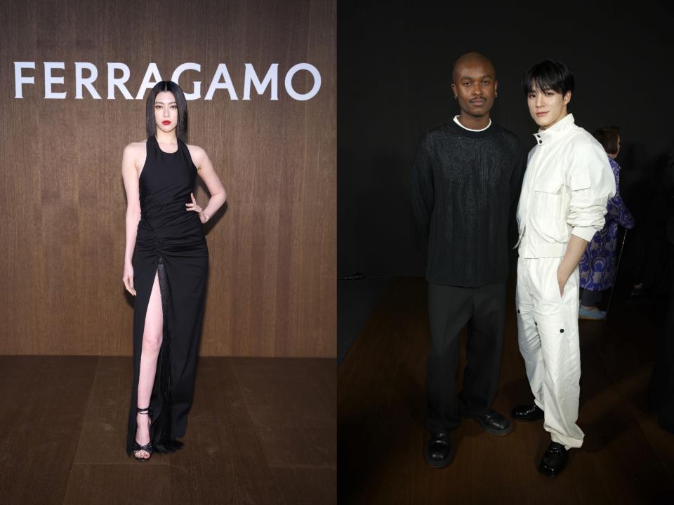 FERRAGAMO 2024 秋冬時裝秀 三吉彩花、NCT成員Jeno現身。圖片來源:FERRAGAMO 提供