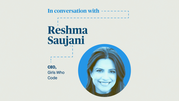 Zach Seward in conversation with Reshma Saujani, CEO of Girls Who Code