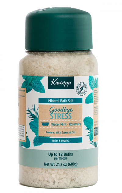 6) Goodbye Stress Rosemary & Water Mint Mineral Bath Salt