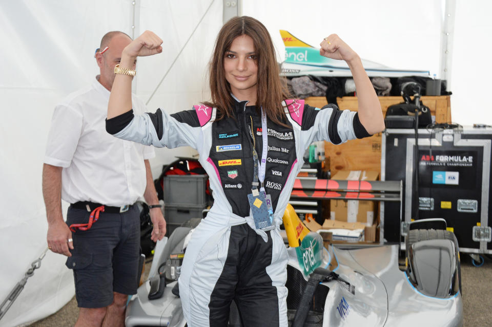 Emily Ratajkowski stattete der Formel E in Berlin einen Besuch ab. (Bild: Getty Images)