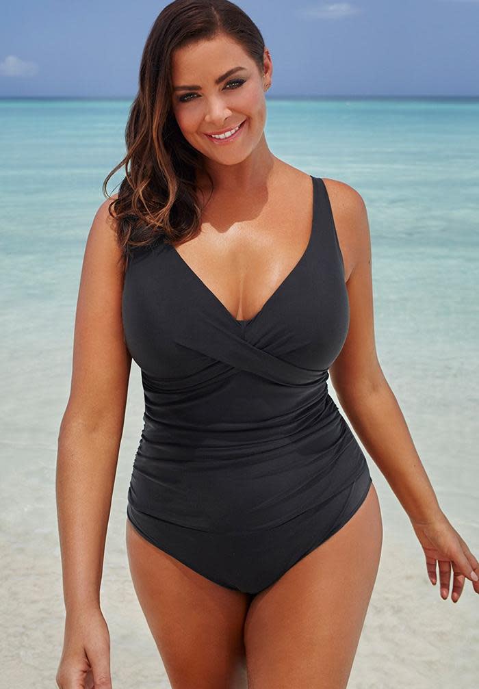 V-neck One Piece Swimsuit. Image via Swimsuits for All.