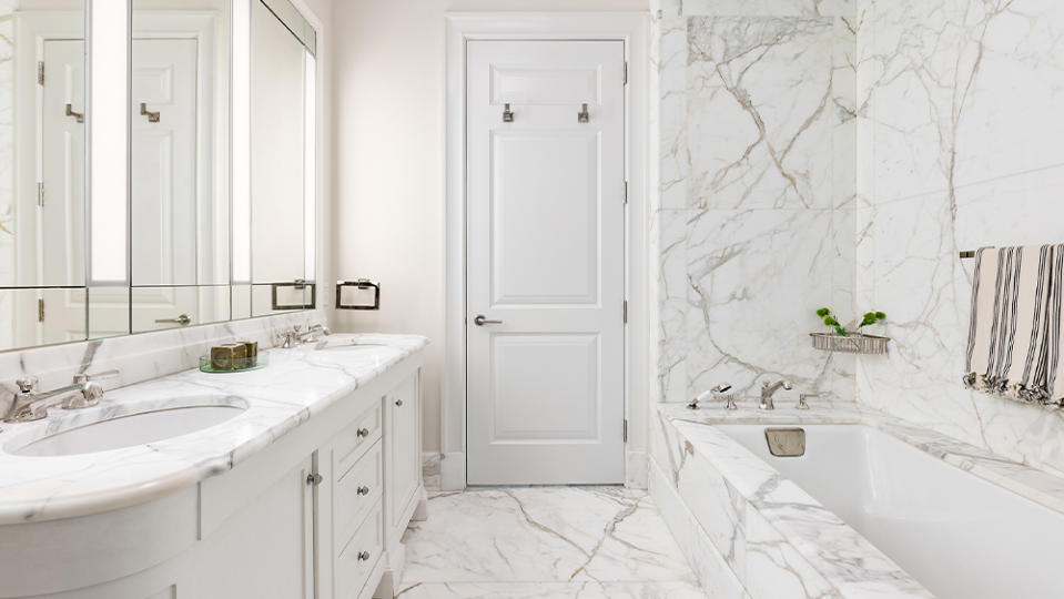 One of the home’s three full bathrooms.