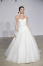 <p>Strapless white voluminous gown. (Photo: Dan Lecca) </p>