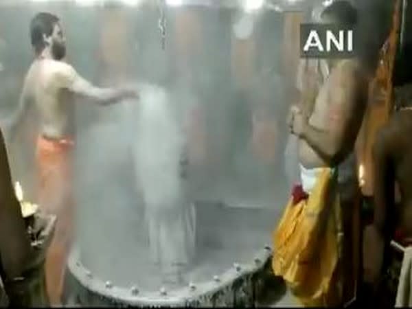 Visuals from Mahakaleshwar Jyotirlinga temple (Photo/ANI)