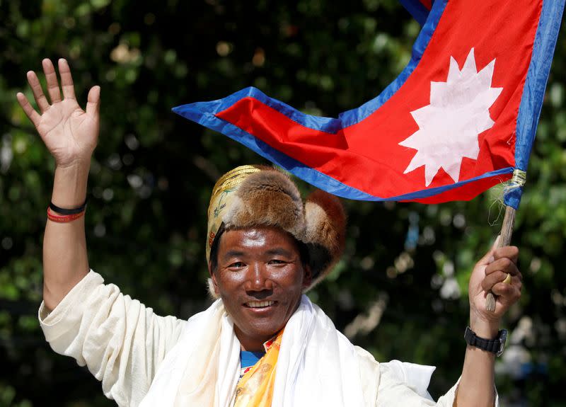 FILE PHOTO: Nepali sherpa sets Everest record with 27th ascent