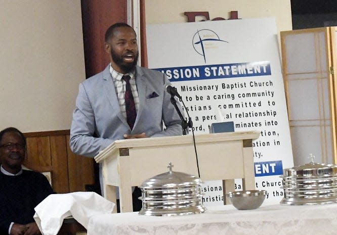 9th Judicial District Court Judge David Williams spoke at Antioch Missionary Baptist Church’s 3rd Black History Month Program about God's guidance and protection throughout his life and work.