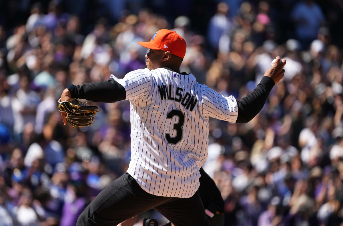 Russell Wilson rejoins the Colorado Rockies for a day