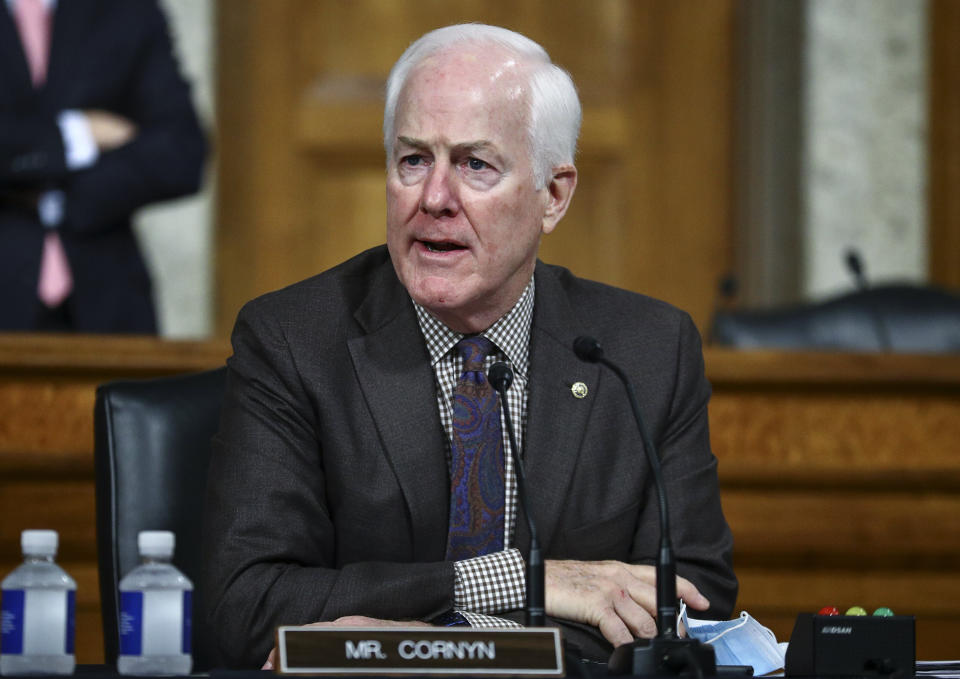 &ldquo;I don&rsquo;t think there was any single reason why people were here,&rdquo; Sen. John Cornyn (R-Texas) said of rioters who had just marched from a Trump rally in which the president called on them to "stop the steal." (Photo: Pool via Getty Images)