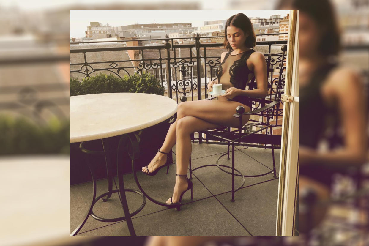 Jenna Dewan Tatum in London. (Photo: Instagram/jennadewan)