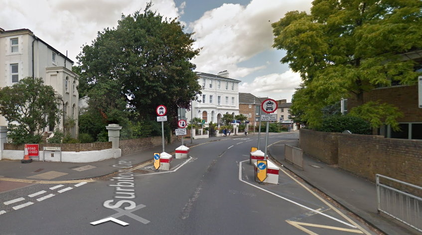 The measures on Surbiton Crescent prompted hundreds of people to sign a petition (Google Maps)