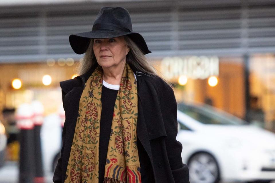 Dispute: Koo Stark outside court: PA