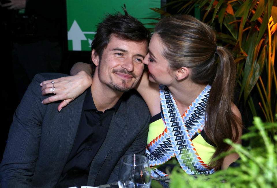 Miranda Kerr was married to Orlando Bloom for three years before he briefly dated Selena. Source: Getty