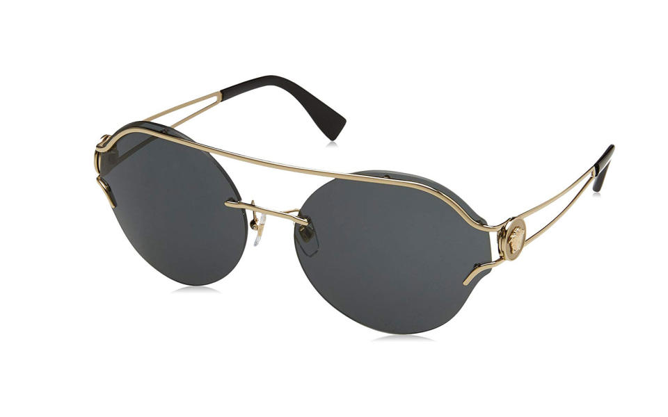 Versace 'Manifesto' Round Sunglasses