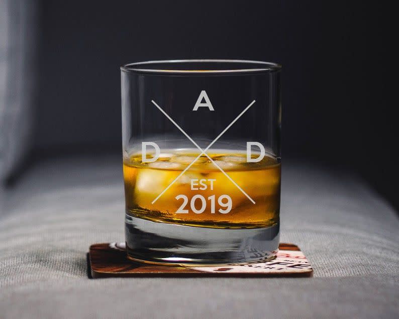 New Dad Whiskey Glass