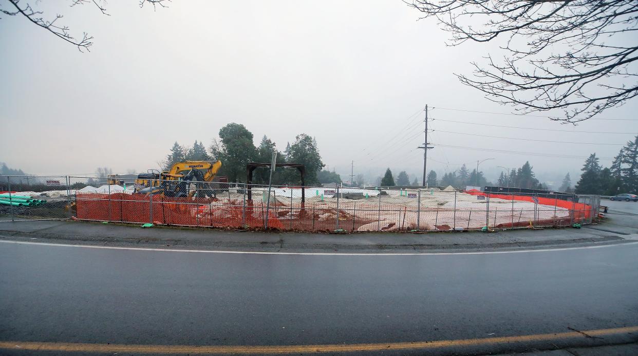 The Narrows at Clare, a townhome project consisting of two structures and 16 units overall, are under construction just east of the north end of the Warren Avenue Bridge in Bremerton.