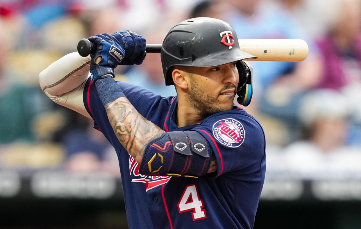 Carlos Correa isn't an easy drop in fantasy baseball leagues, but he's been a disappointment so far this season. (Photo by Jay Biggerstaff/Getty Images)