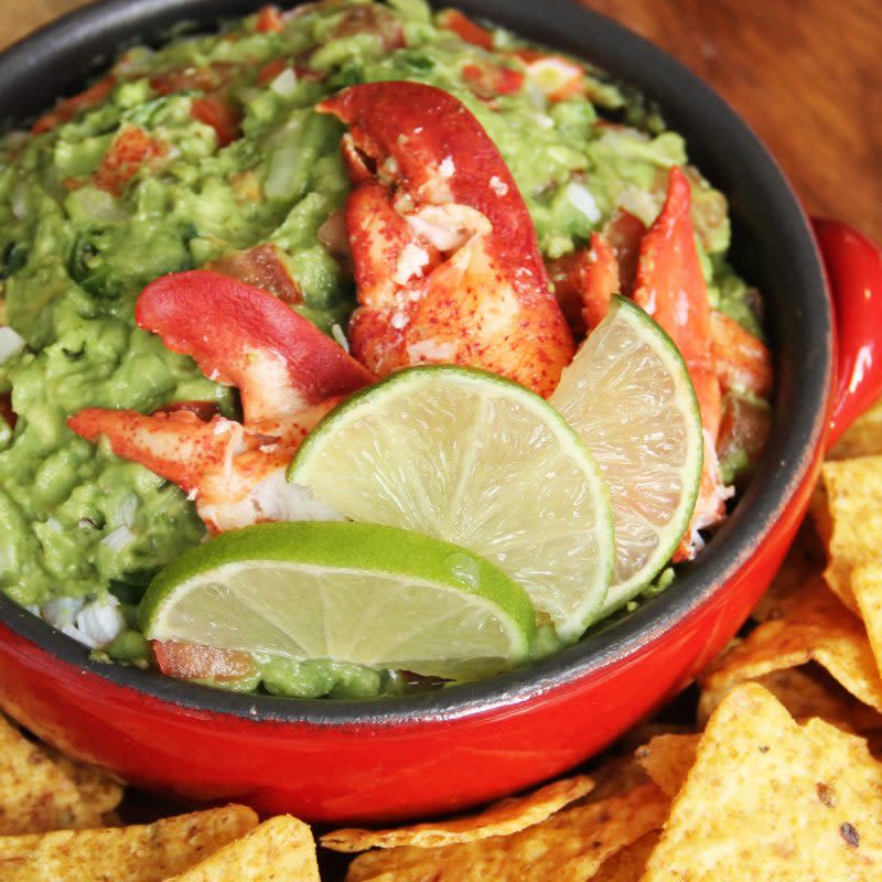 <p>Maine Lobster Marketing Collaborative</p><p>What can make delicious guac over the top delicious? Lobster of course!</p><p><strong>Get the recipe: <a href="https://parade.com/543608/nancyberk/want-to-gain-super-bowl-points-make-some-lobster-guacamole/" rel="nofollow noopener" target="_blank" data-ylk="slk:Maine Lobster Guacamole;elm:context_link;itc:0;sec:content-canvas" class="link ">Maine Lobster Guacamole</a></strong></p>