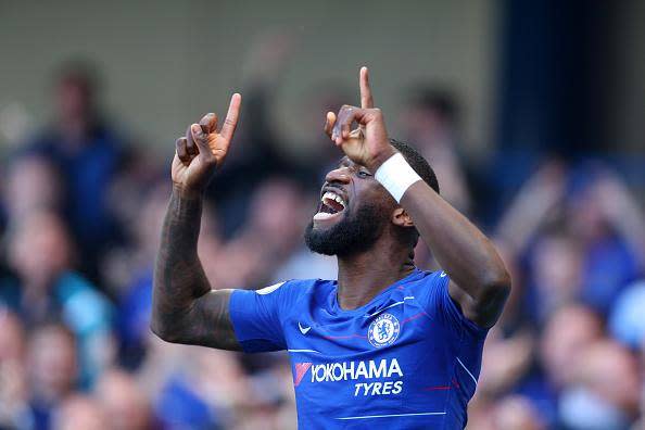 Anthony Rudiger put Chelsea in front in the first half (Getty)