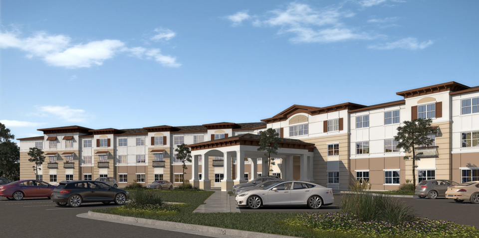 Conceptual rendering of the New Smyrna Beach Housing Authority project Greenlawn Manor — a $23 million, 80-unit affordable senior housing project on Greenlawn Street.