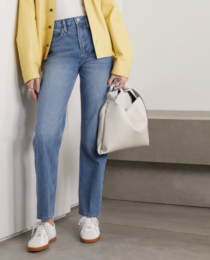  Frame Le High 'N' Tight high-rise straight-leg jeans. (PHOTO: Net-A-Porter)