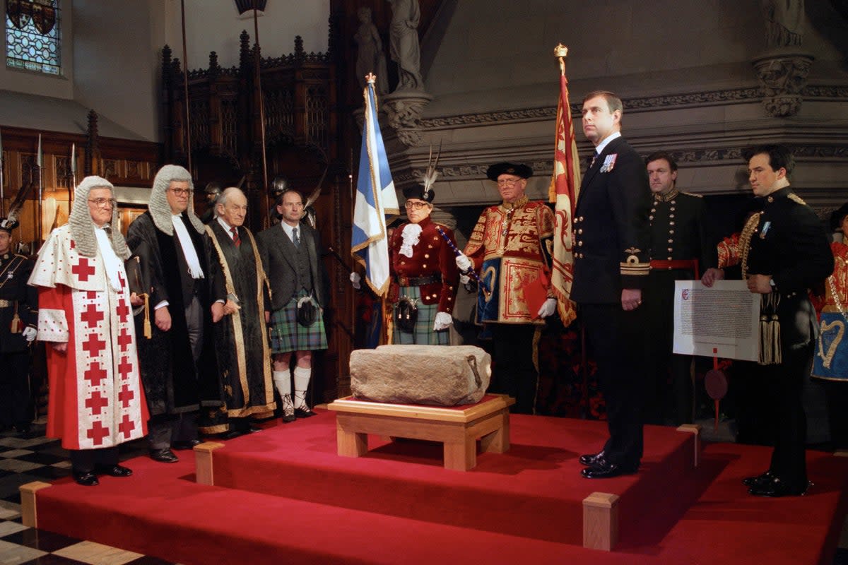 The Stone of Destiny officially returned to Scotland in 1996 (Chris Bacon/PA) (PA Archive)