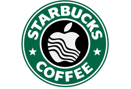 starbucks apple logo