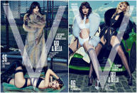 <p>Hace tres años, mientras seguían ganando protagonismo en la industria, protagonizaron estas dos portadas de V Magazine. (Foto: <a rel="nofollow noopener" href="https://vmagazine.com/" target="_blank" data-ylk="slk:V Magazine;elm:context_link;itc:0;sec:content-canvas" class="link ">V Magazine</a>). </p>