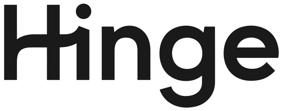 Hinge logo. (Source: Hinge, CC BY-SA 3.0, via Wikimedia Commons)
